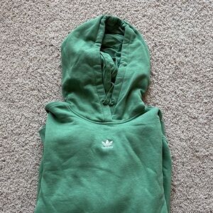 adidas Green Trefoil Pullover Hoodie